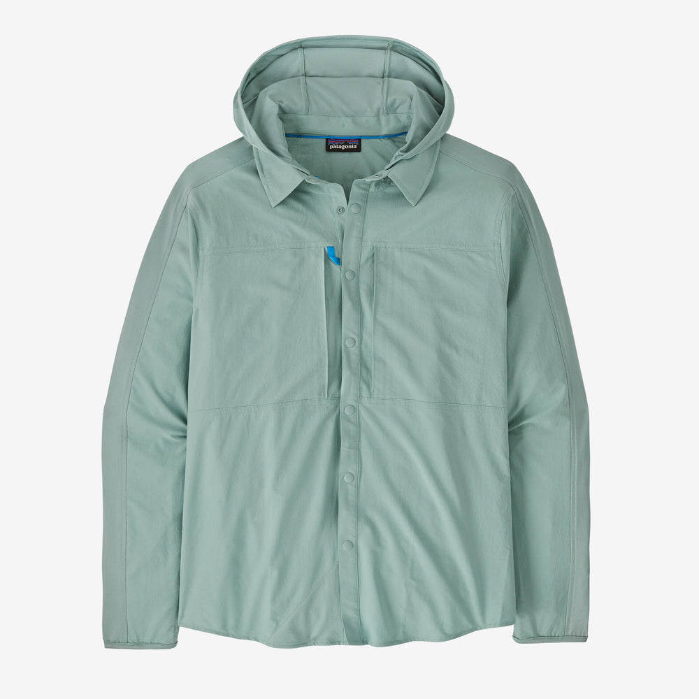 Patagonia - Men's River Rambler Hybrid Sun Hoody - Thermal Blue - Apparel - Fly Fish Food