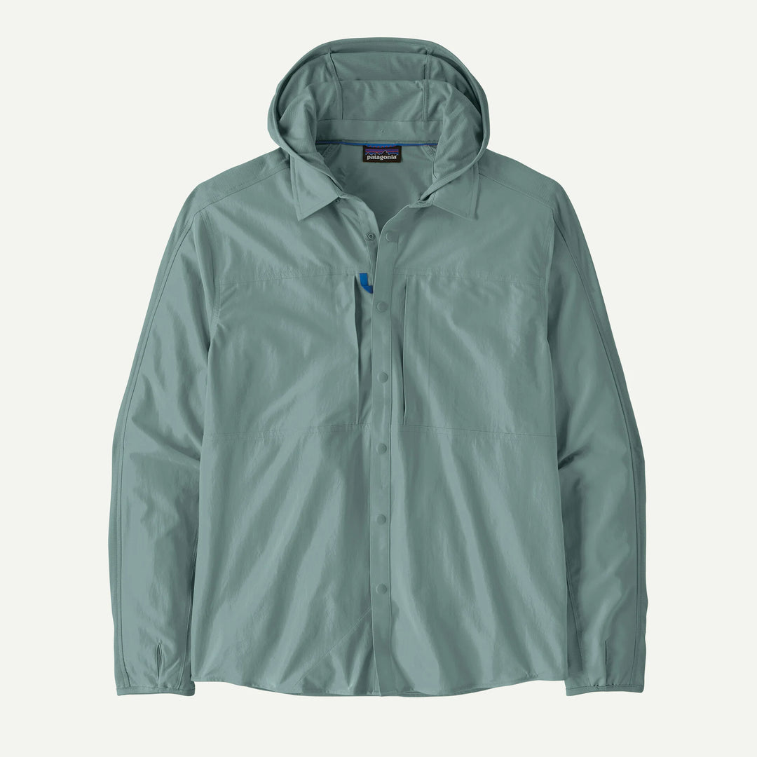 Patagonia - Men's River Rambler Hybrid Sun Hoody - Blue Sage - Apparel - Fly Fish Food