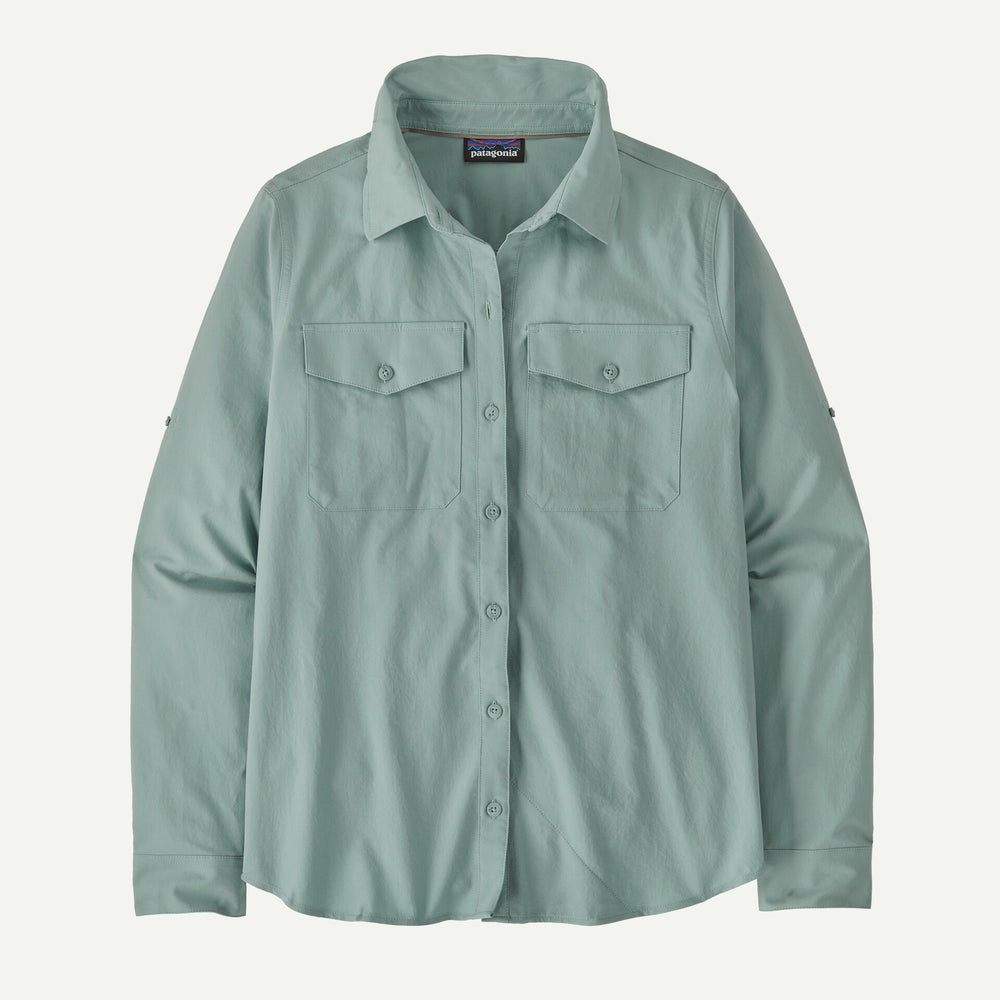 Patagonia - Women's Long - Sleeved Self - Guided Sun Shirt - Thermal Blue - Apparel - Fly Fish Food