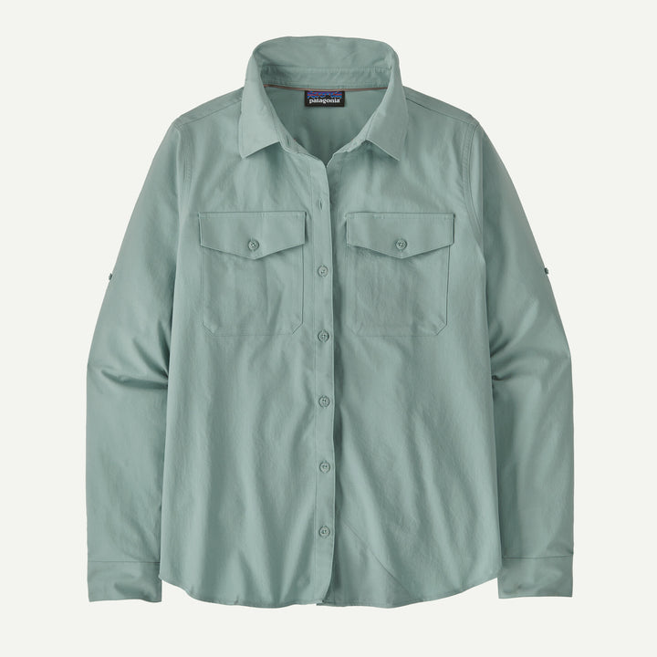 Patagonia - Women's Long - Sleeved Self - Guided Sun Shirt - Thermal Blue - Apparel - Fly Fish Food