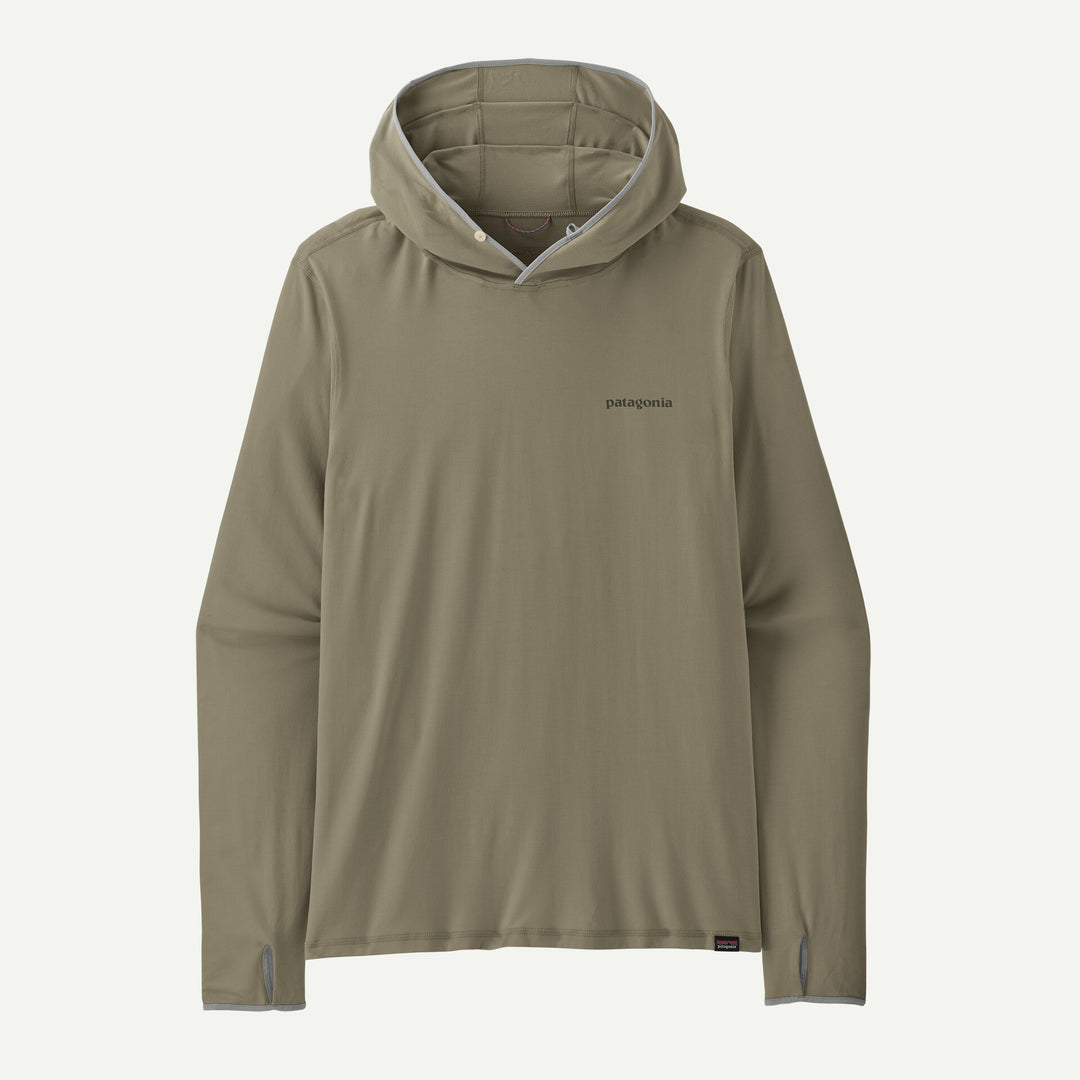 Patagonia - Men's Tropic Comfort Natural Graphic Sun Hoody - Fitz Roy Trout: River Rock Green