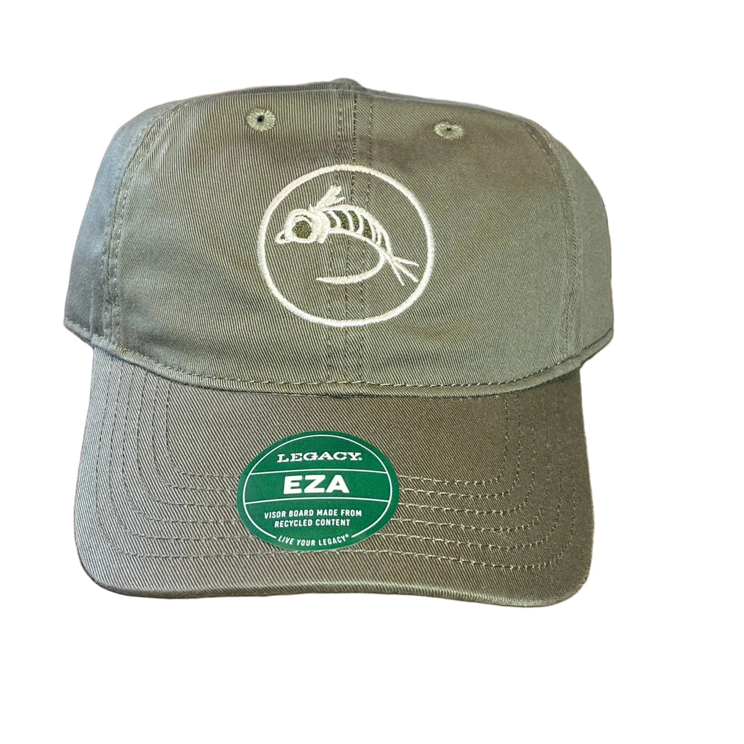 6 Panel - Fly Fish Food Logo Hat - Olive