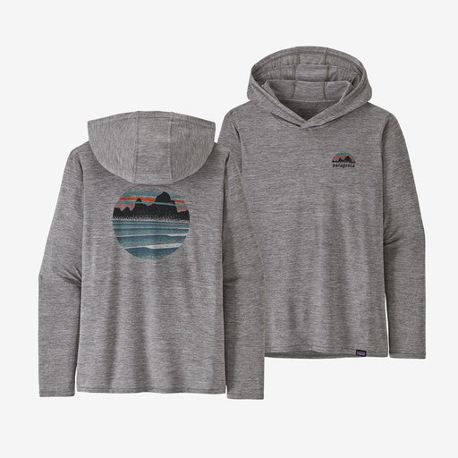 Patagonia - W's Cap Cool Daily Graphic Hoody - Skyline Stencil: Feather Grey