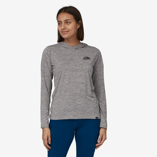 Patagonia - W's Cap Cool Daily Graphic Hoody - Skyline Stencil: Feather Grey