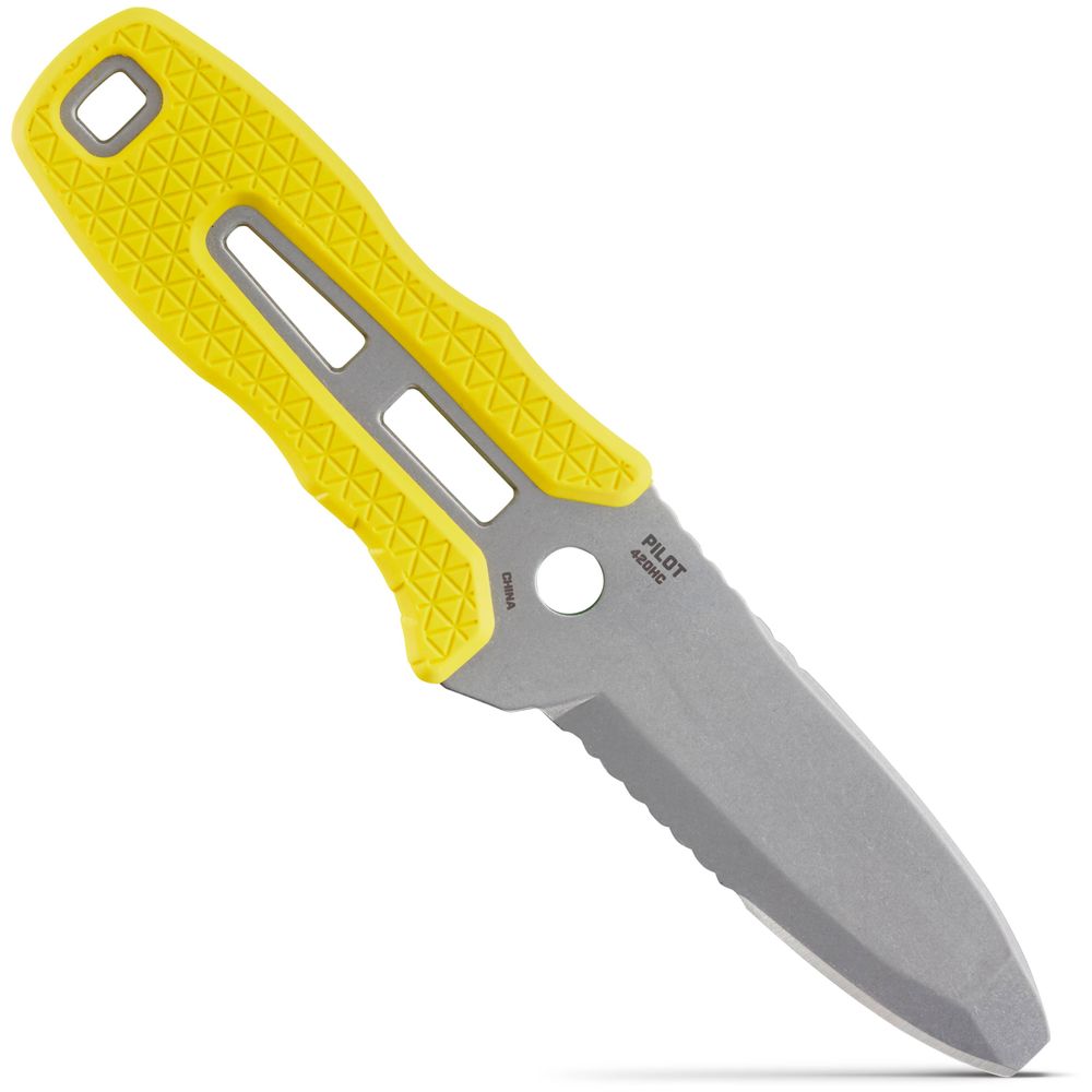 NRS Pilot Knife - Safety Yellow - Float Tubes & Accessories - Fly Fish Food