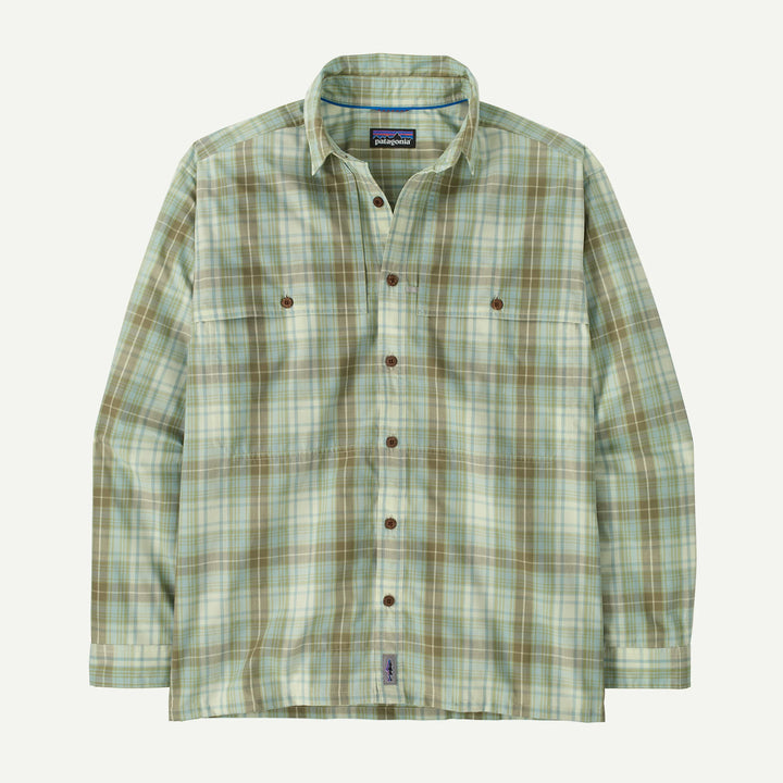 Patagonia - Men's Long - Sleeved Island Hopper Shirt - Longshore: Lichen Green - Apparel - Fly Fish Food