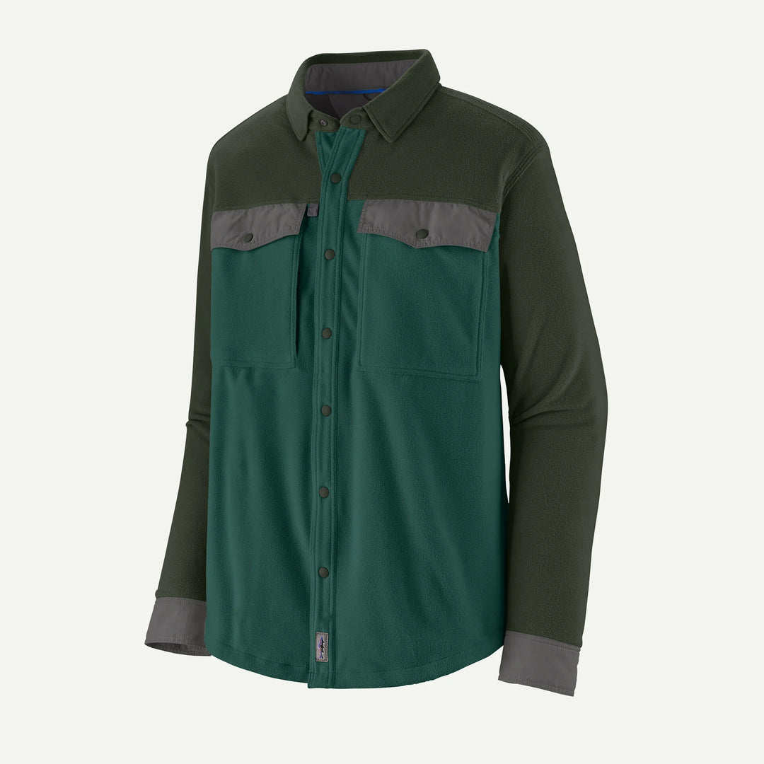 Patagonia - Men's Long - Sleeved Early Rise Snap Shirt - Cascade Green - Apparel - Fly Fish Food