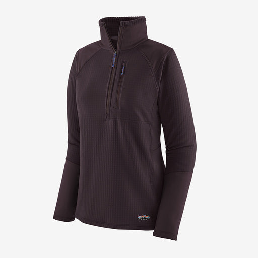 Patagonia - Women's Long-Sleeved R1 Fitz Roy Trout 1/4-Zip - Obsidian Plum