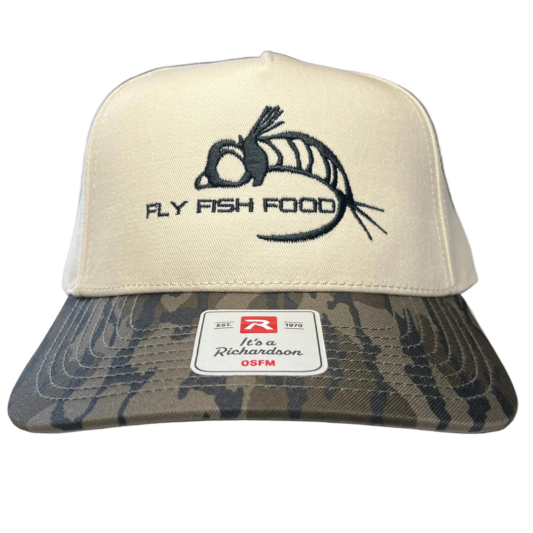 Fly Fish Food Logo Hat - Mossy Oak Bottomland