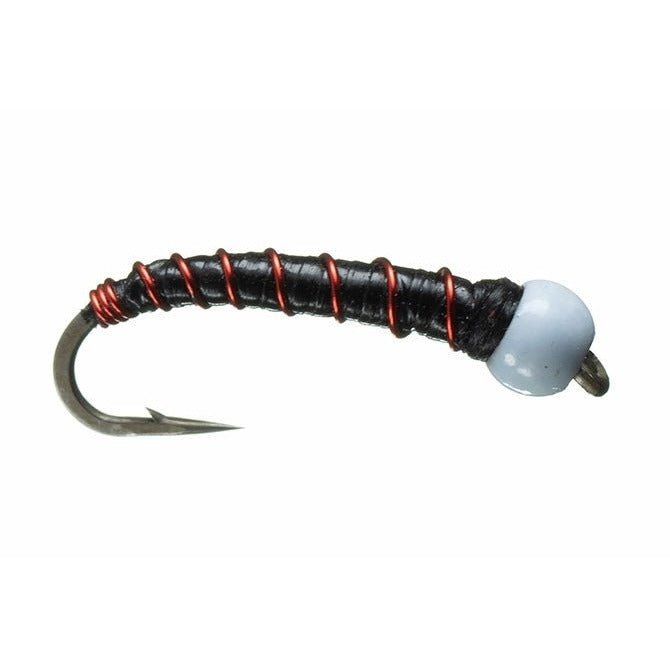 Chan's BH Chironomid Bomber - Black/Red - Flies - Fly Fish Food