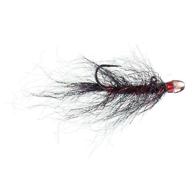 Chan's Balanced Ruby - Eyed Leech - Black/Red - Flies - Fly Fish Food