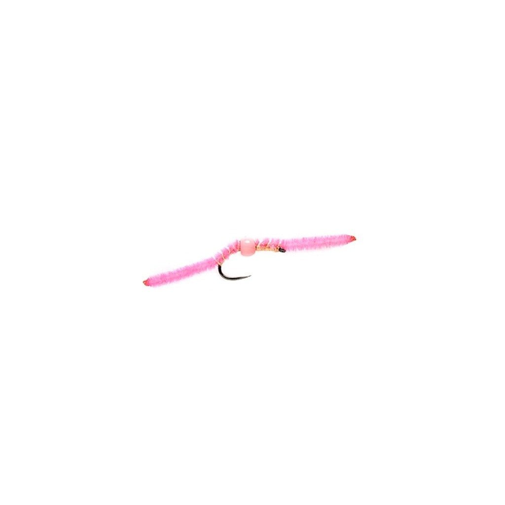 TUNGSTEN BELLY WORM PINK BARBLESS - Flies - Fly Fish Food
