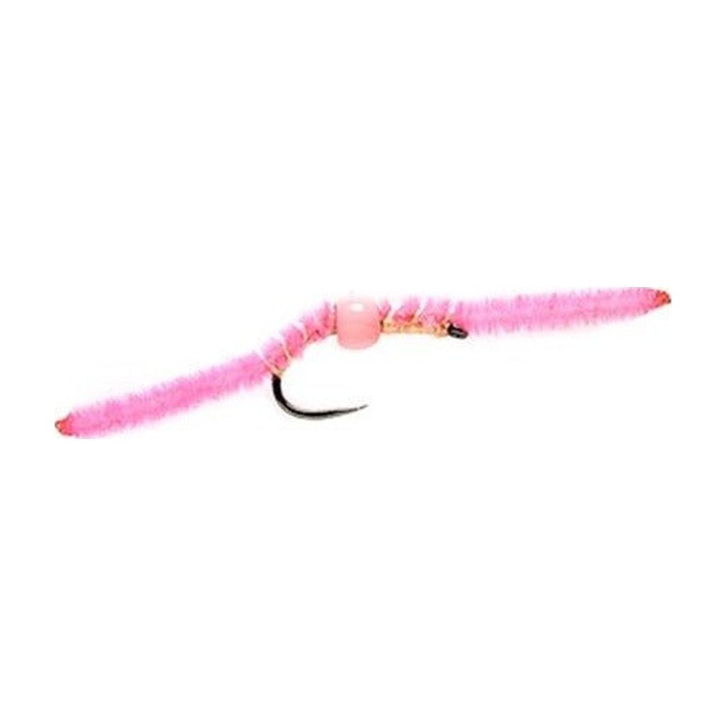 TUNGSTEN BELLY WORM PINK BARBLESS - Flies - Fly Fish Food