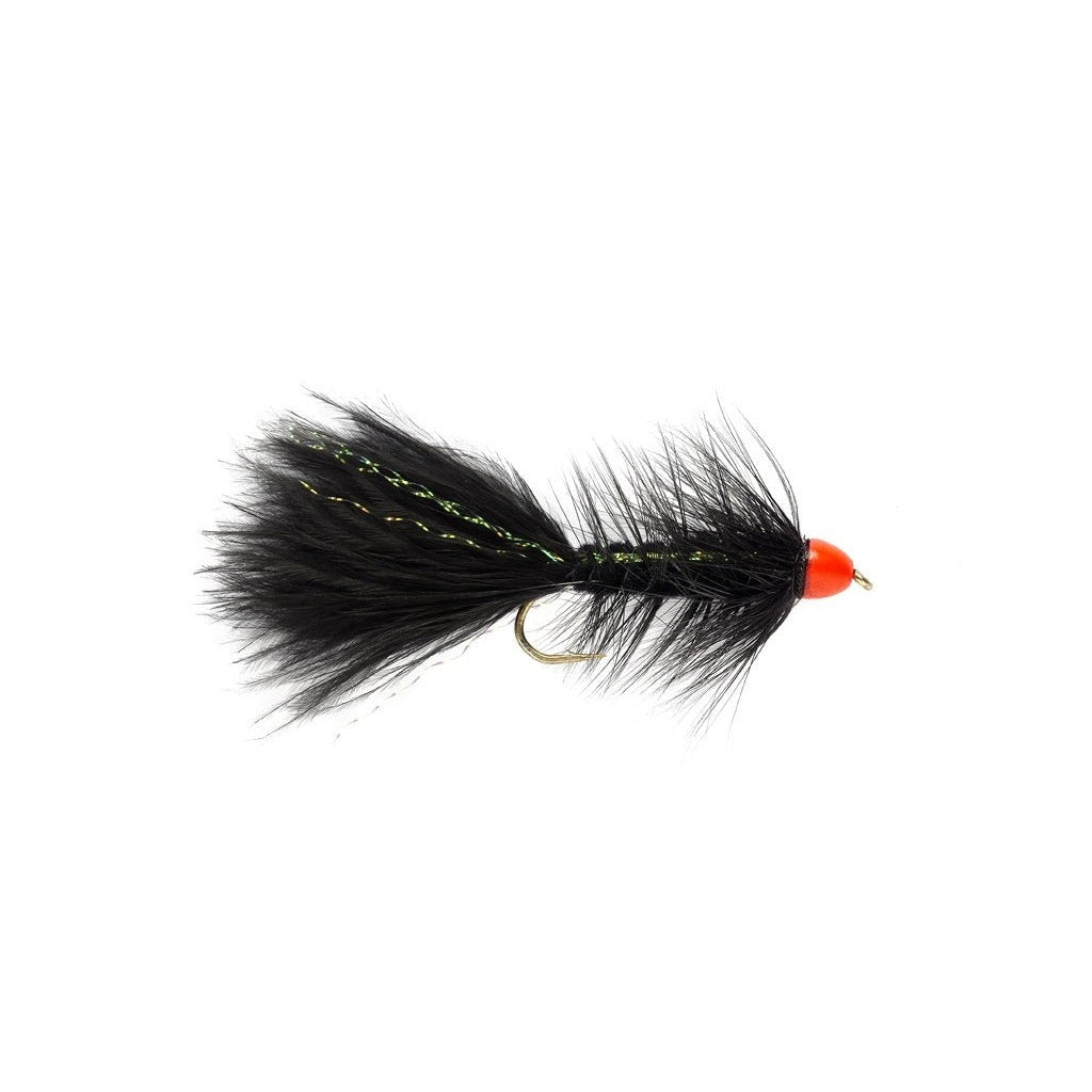 Hot Cone Bugger Black & Orange - Flies - Fly Fish Food