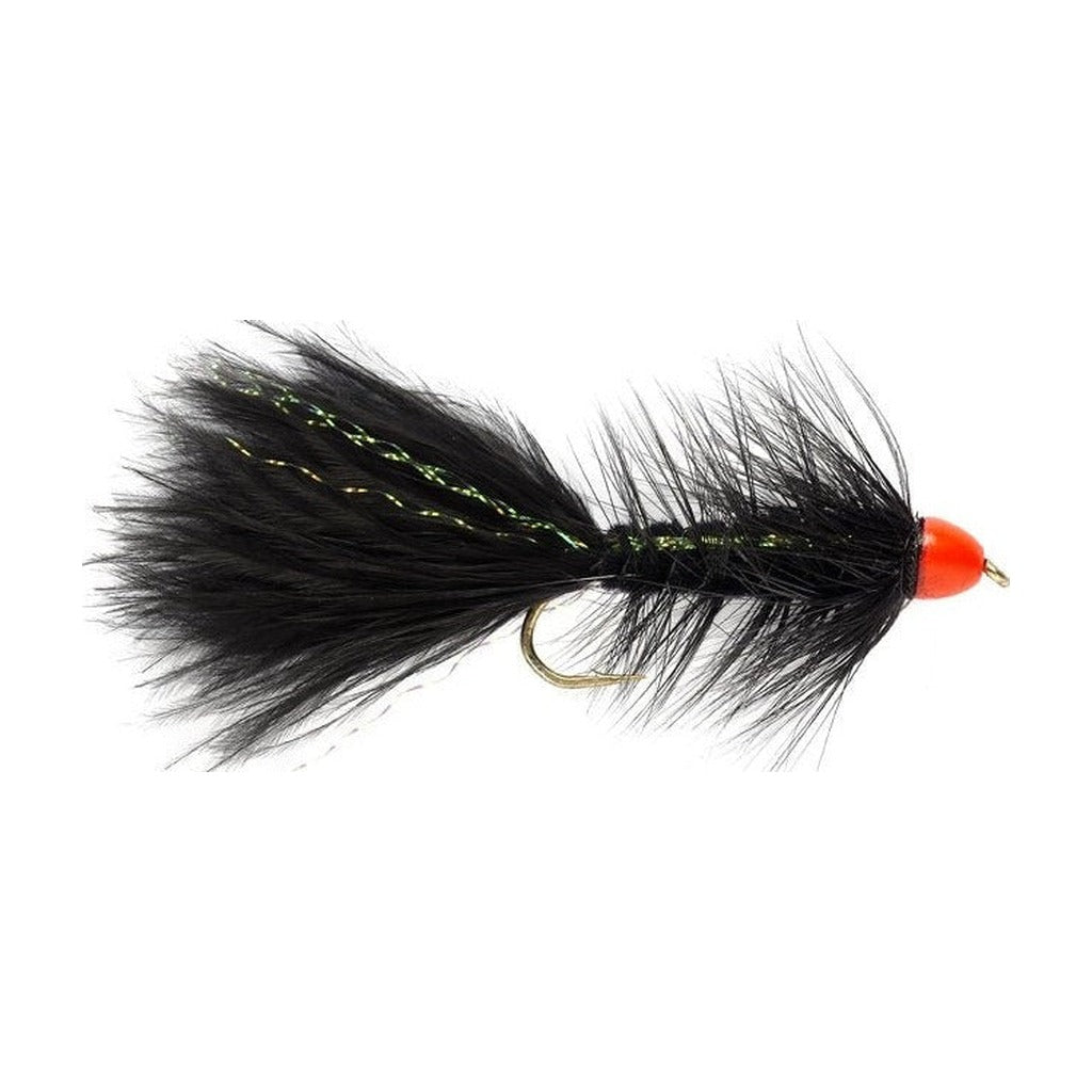 Hot Cone Bugger Black & Orange - Flies - Fly Fish Food