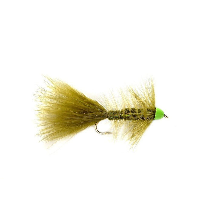 Hot Cone Bugger Olive & Chartreuse - Flies - Fly Fish Food