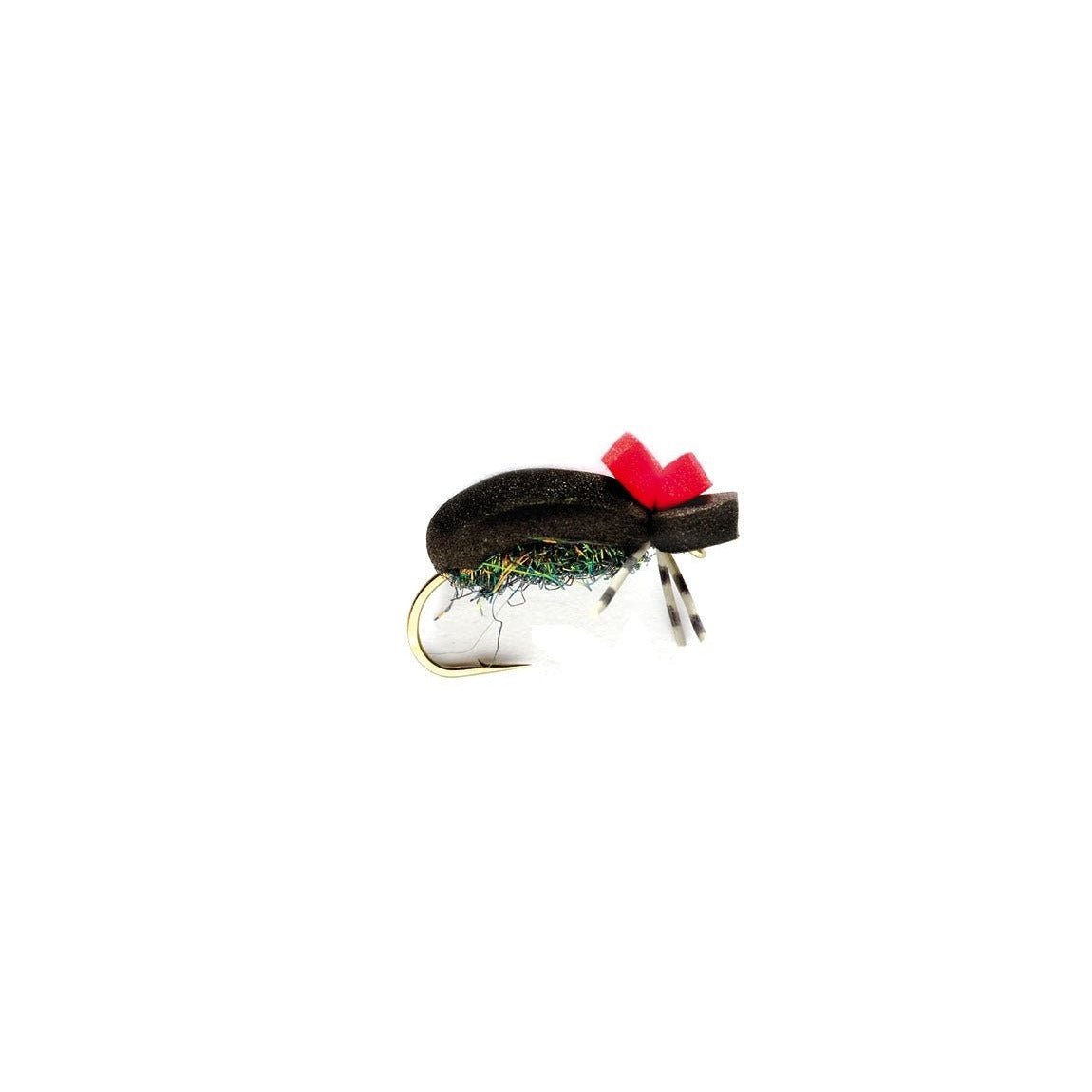 Hi Vis Black Foam Beetle - Flies - Fly Fish Food