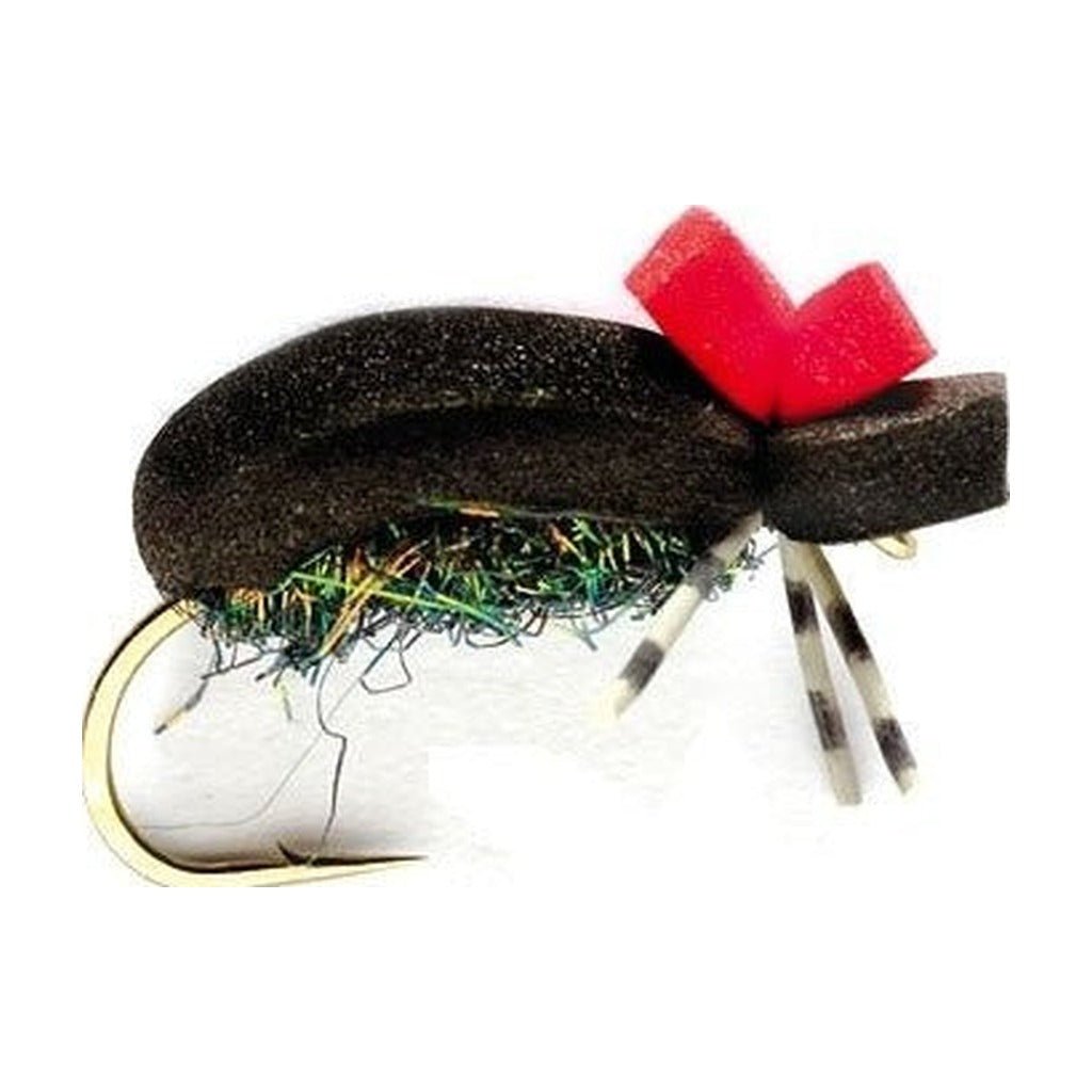 Hi Vis Black Foam Beetle - Flies - Fly Fish Food