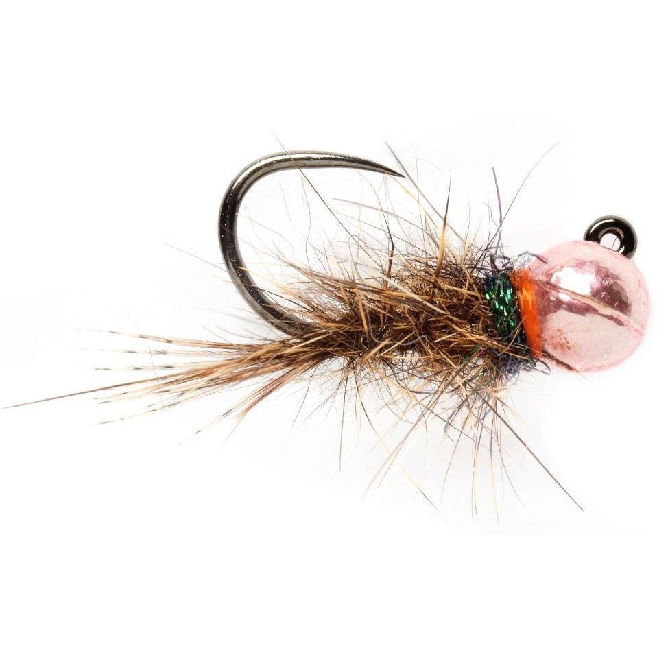 Roza's Pink Hare's Ear Jig - Barbless - Flies - Fly Fish Food