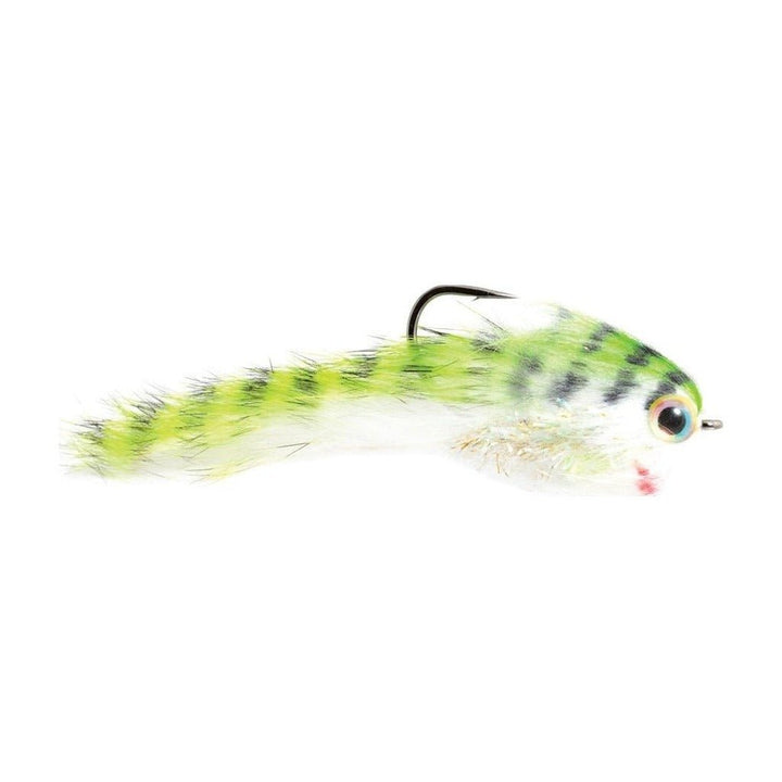 Belly Scratcher Minnow Chartreuse/Black - Flies - Fly Fish Food