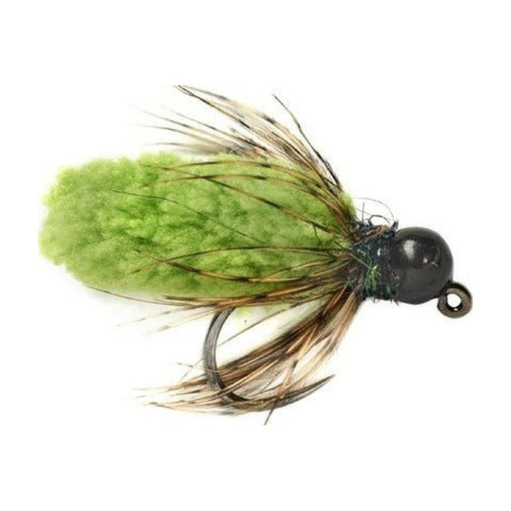 Tungsten Bomb Mop Fly Chartreuse - 14 - Flies - Fly Fish Food