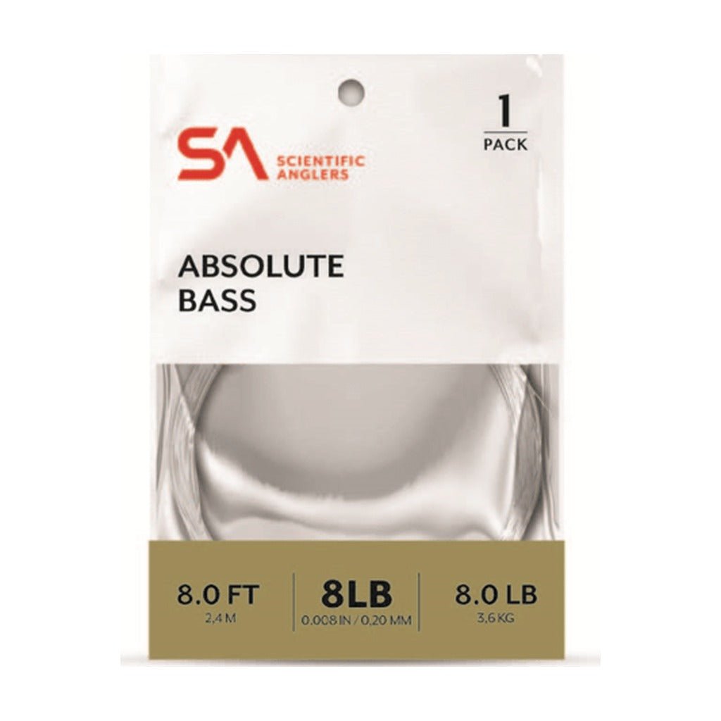Scientific Anglers Absolute Bass Leaders - 8' - Tippet, Leader & Accessories - Fly Fish Food