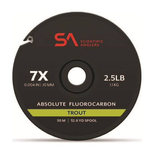 Scientific Anglers Absolute Fluorocarbon Trout Tippet - 30m - Tippet, Leader & Accessories - Fly Fish Food