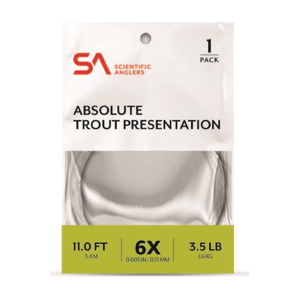 Scientific Anglers Absolute Trout Presentation Leader - Tippet, Leader & Accessories - Fly Fish Food