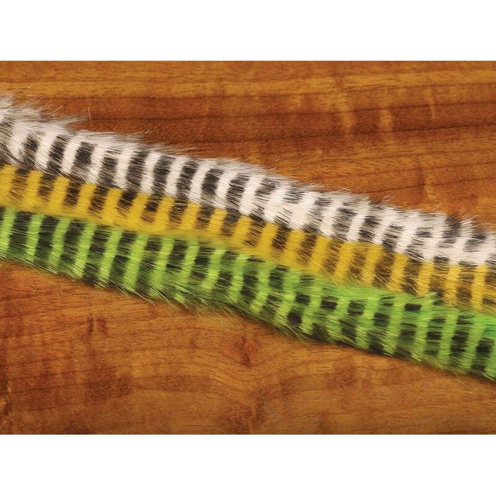 Magnum Black Barred Rabbit Strips - Hair & Fur - Fly Fish Food