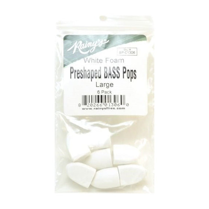 Rainy's Pre - Shaped Bass Pops - Foam & Bodies - Fly Fish Food