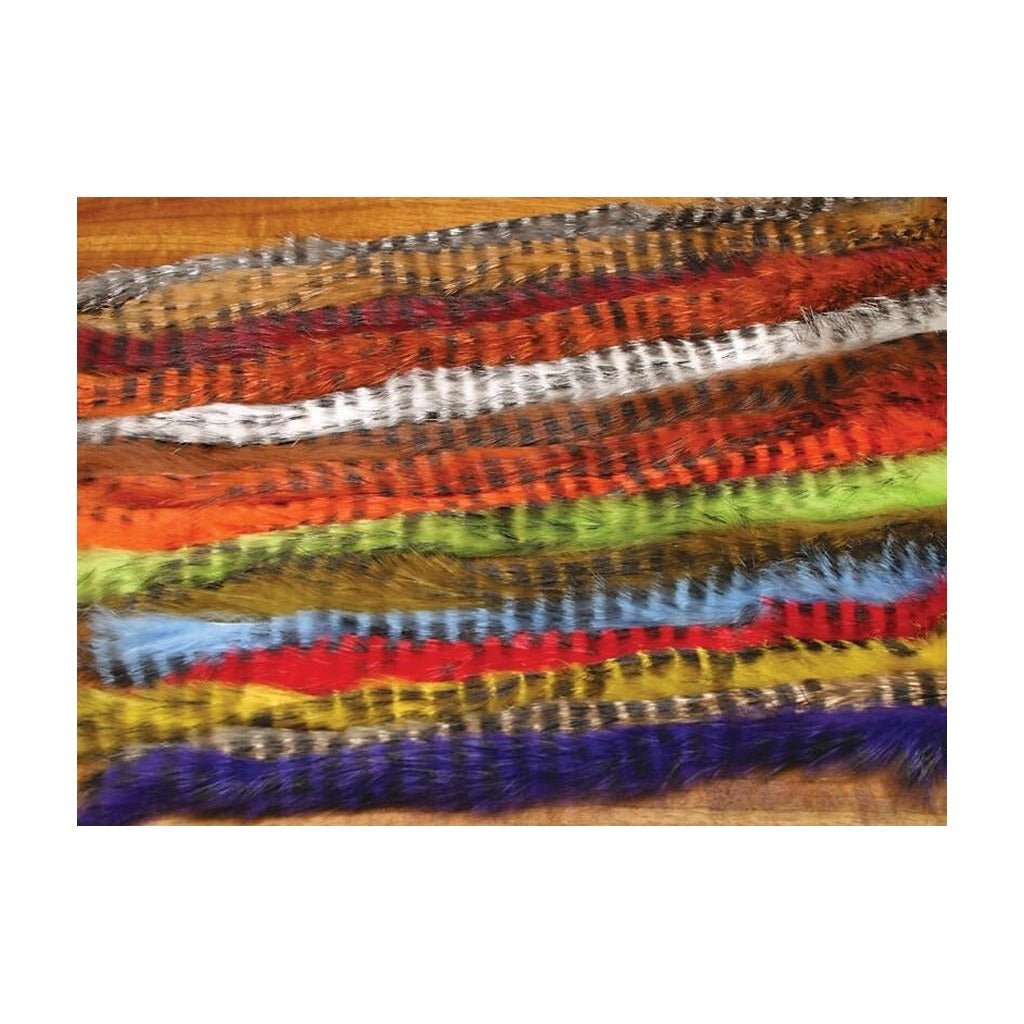Black Barred Rabbit Strips - Hair & Fur - Fly Fish Food