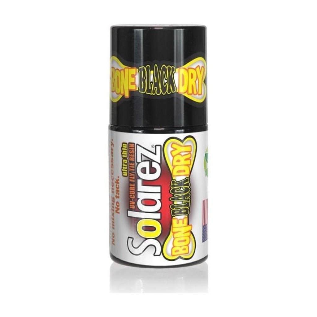 Solarez UV Cure Resin - Black Bone Dry .5 Oz - UV Resin & Adhesives - Fly Fish Food