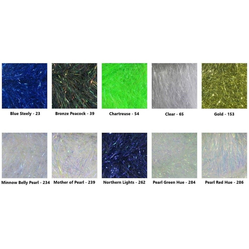 Ripple Ice Hair - 4 inch - Synthetic Fibers & Flash - Fly Fish Food