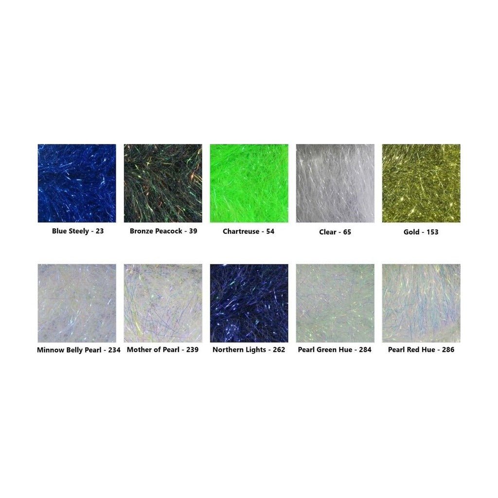 Ripple Ice Hair - 4 inch - Synthetic Fibers & Flash - Fly Fish Food