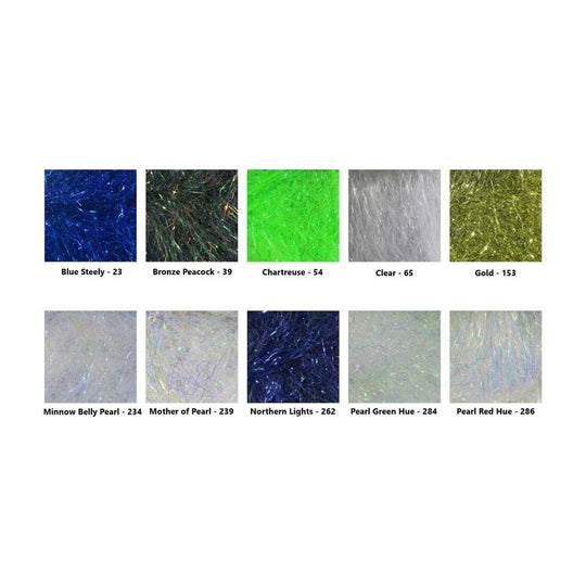 Ripple Ice Hair - 4 inch - Synthetic Fibers & Flash - Fly Fish Food