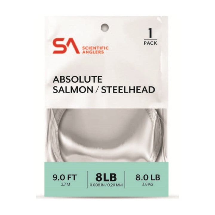 Scientific Anglers Absolute Salmon/Steelhead Leader - Tippet, Leader & Accessories - Fly Fish Food