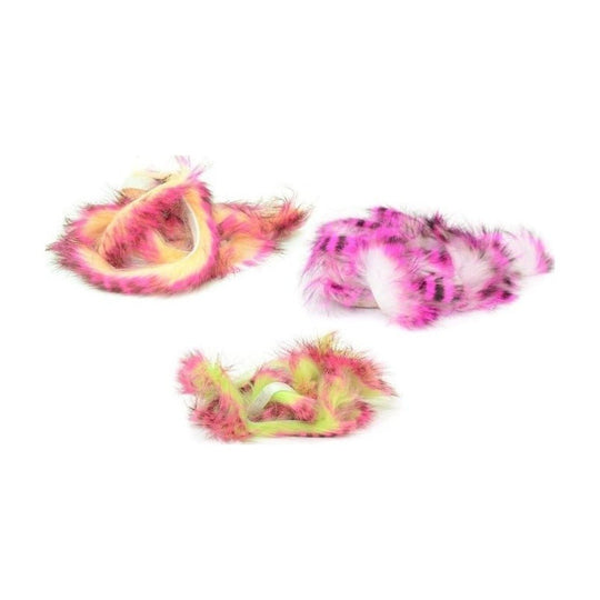 Tiger Barred Rabbit Strips - Hair & Fur - Fly Fish Food