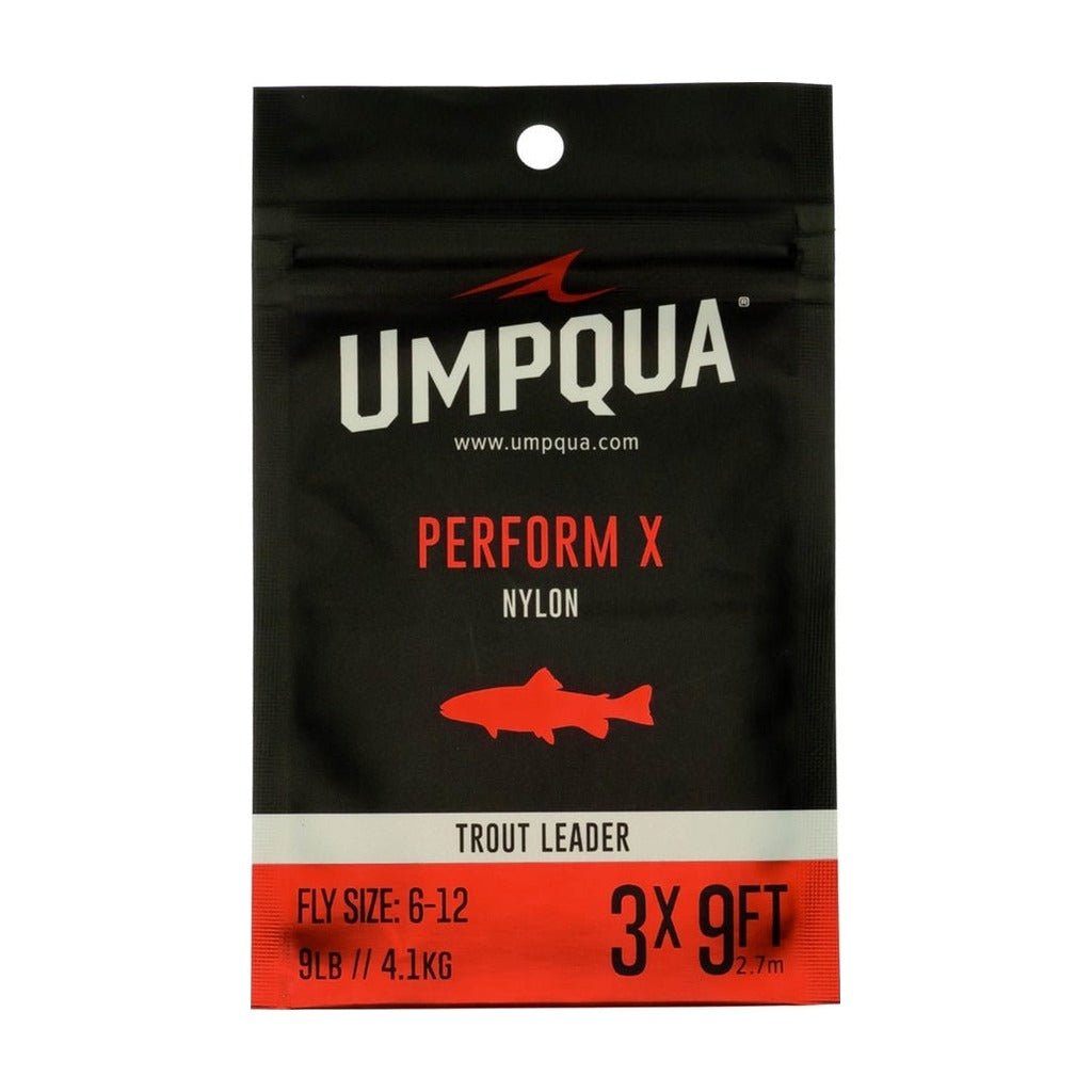 Umpqua Perform X Trout Leader 9' - Tippet, Leader & Accessories - Fly Fish Food