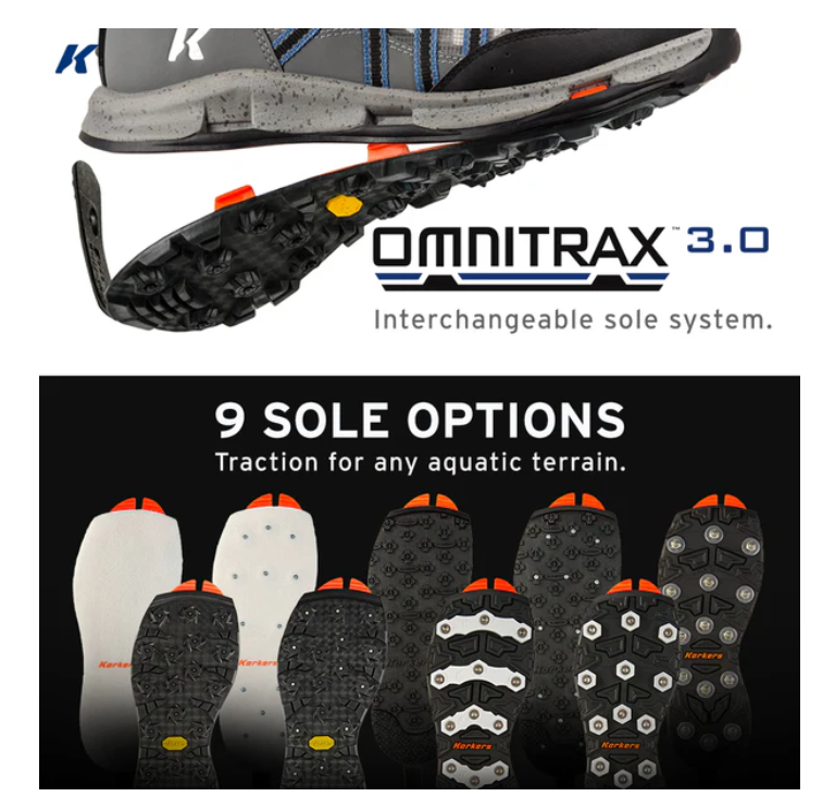 Korkers - All Axis Shoe - Vibram XS Trek Sole - Green