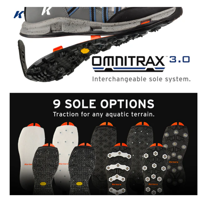 Korkers - All Axis Shoe - Vibram XS Trek Sole - Green