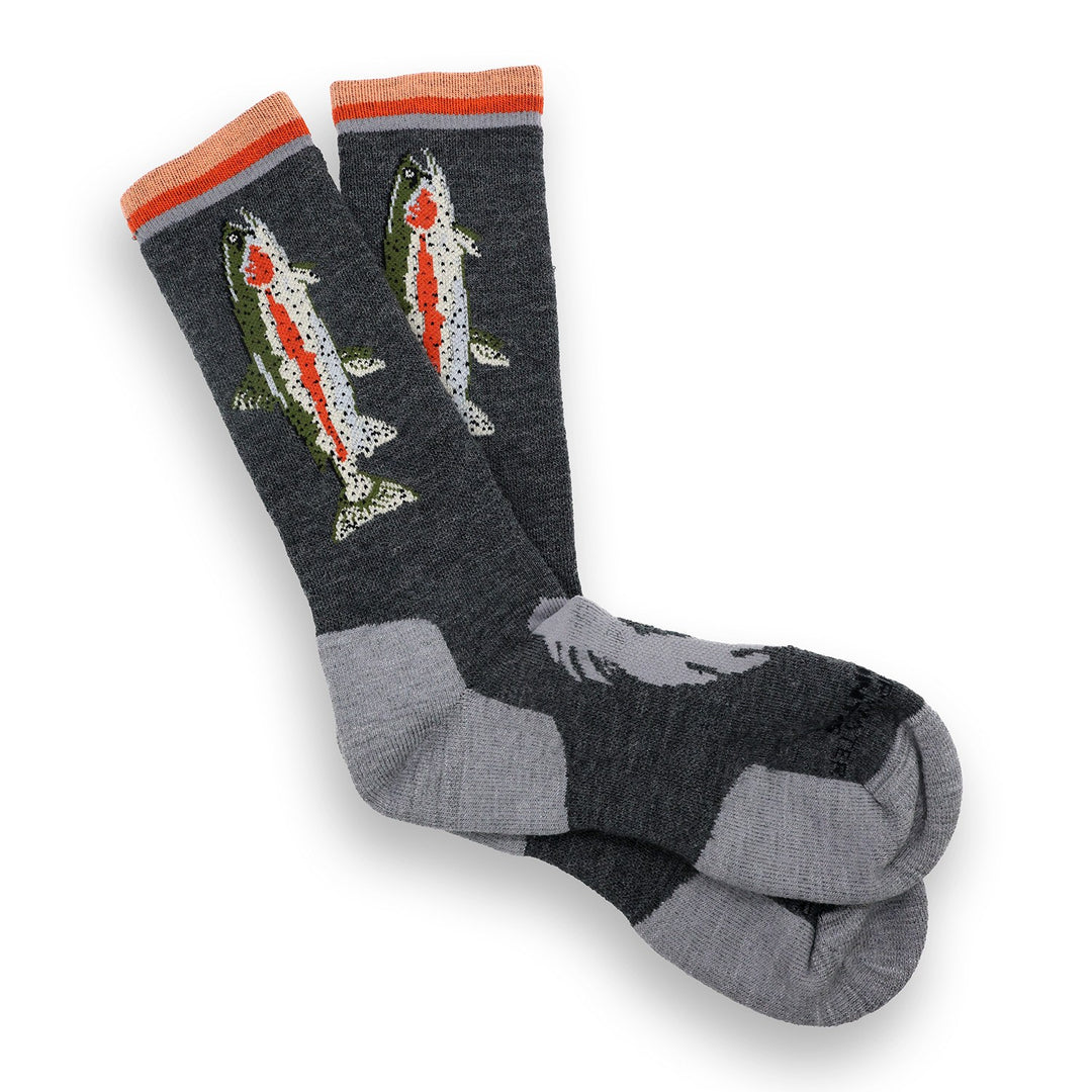 RepYourWater Socks, Merino Blend Mid-Weight, Big Rainbow