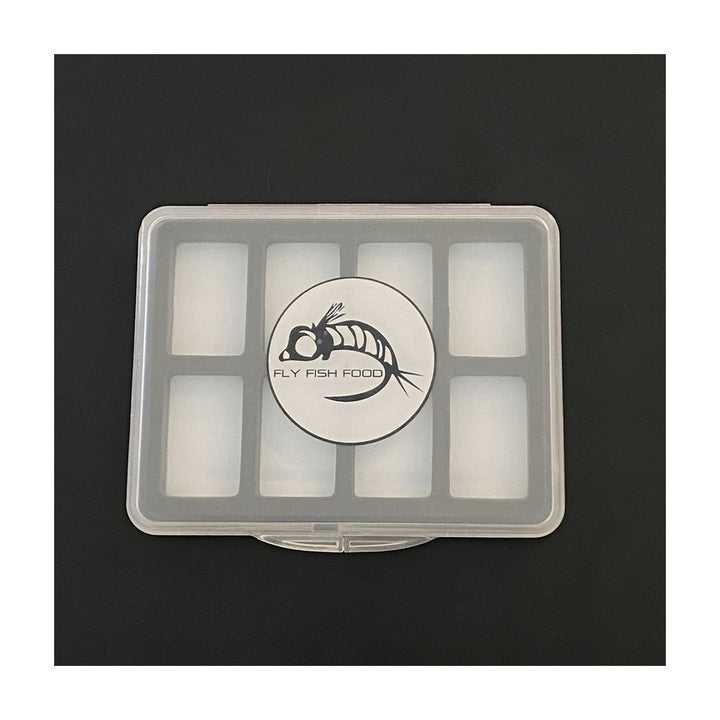 FLY FISH FOOD LOGO FLY BOX, SUPER SLIM - 8 MAGNETIC COMPARTMENTS - SMALL - Fly Boxes - Fly Fish Food