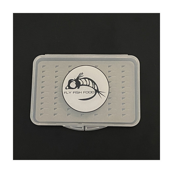 FLY FISH FOOD LOGO FLY BOX, SUPER SLIM - EASY GRIP FOAM - X - SMALL - Fly Boxes - Fly Fish Food