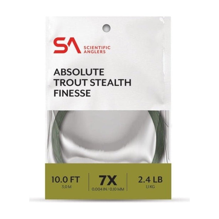 Absolute Trout Stealth Finesse - 12ft - Tippet, Leader & Accessories - Fly Fish Food
