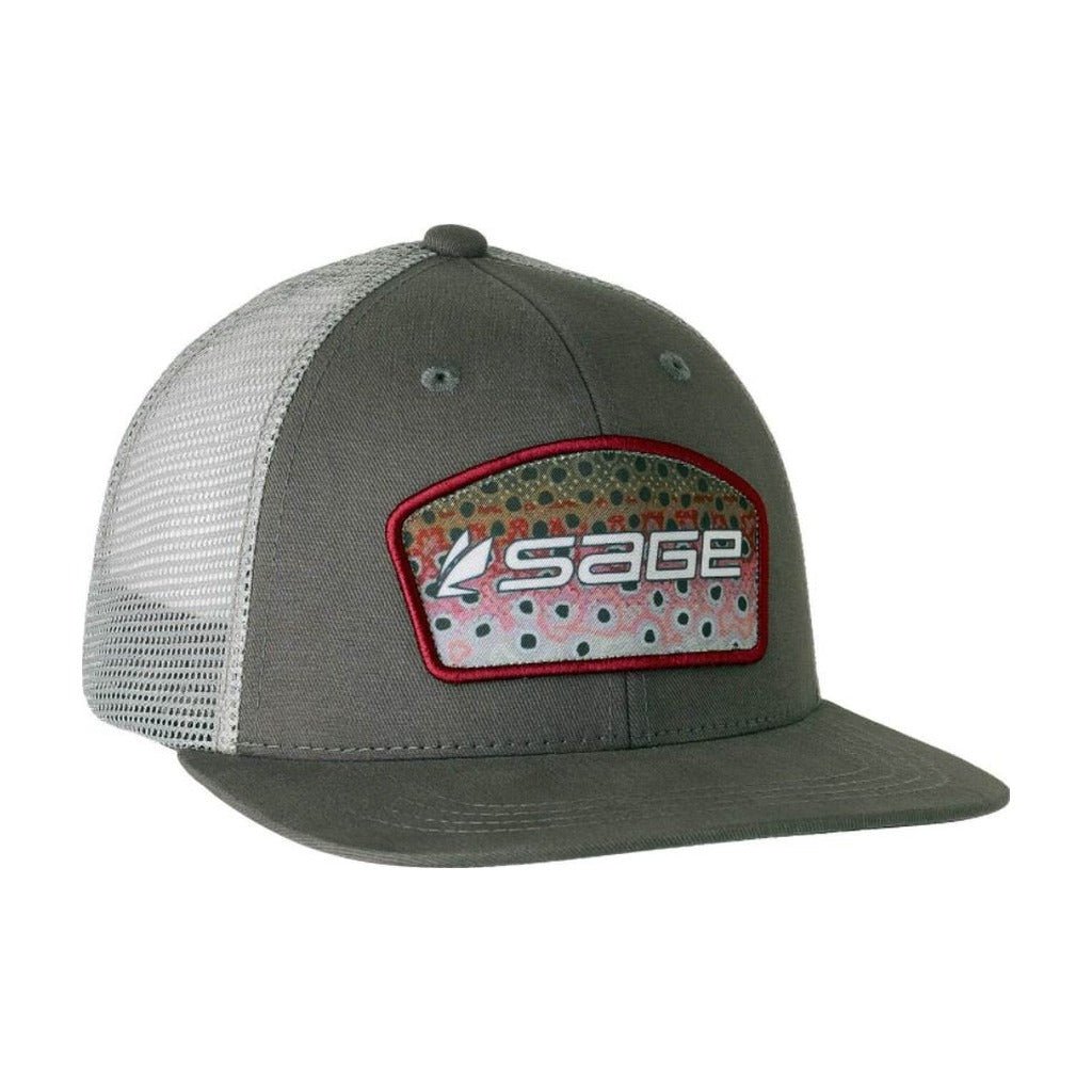 Sage Patch Trucker Hat - Rainbow Charcoal - Apparel - Fly Fish Food