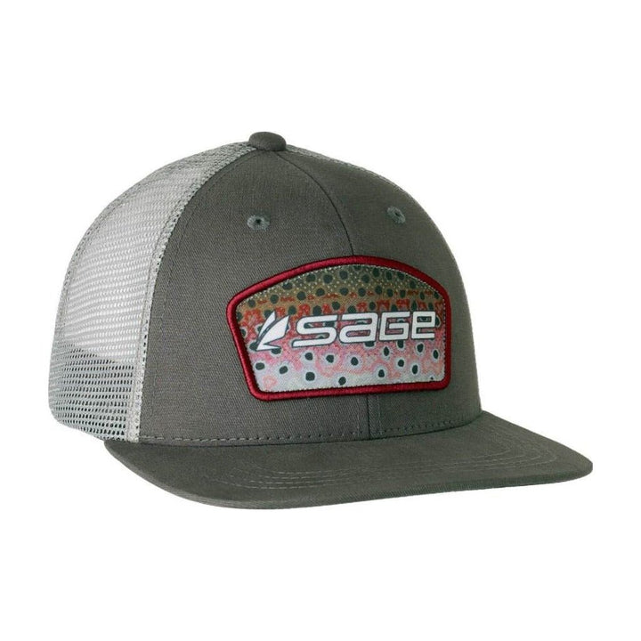 Sage Patch Trucker Hat - Rainbow Charcoal - Apparel - Fly Fish Food
