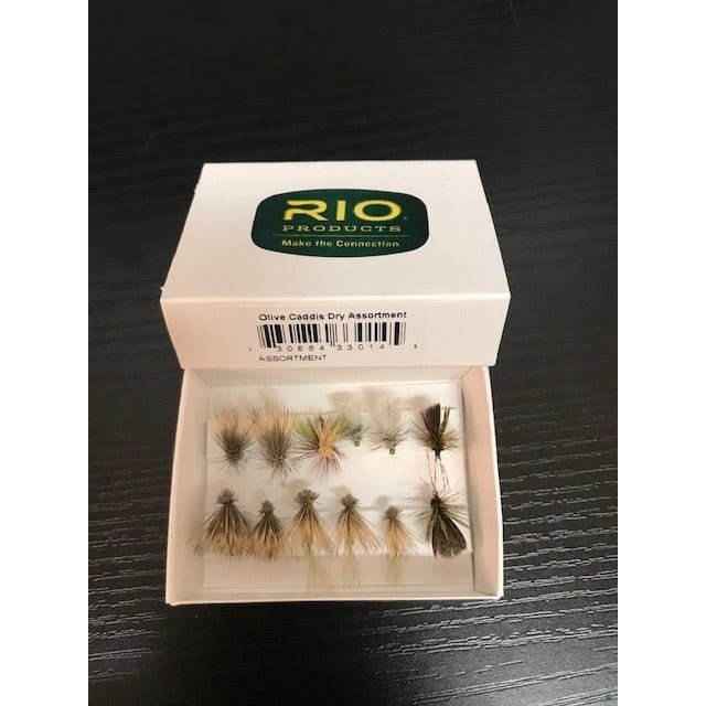 RIO Olive Caddis Dry Fly Assortment - Flies - Fly Fish Food