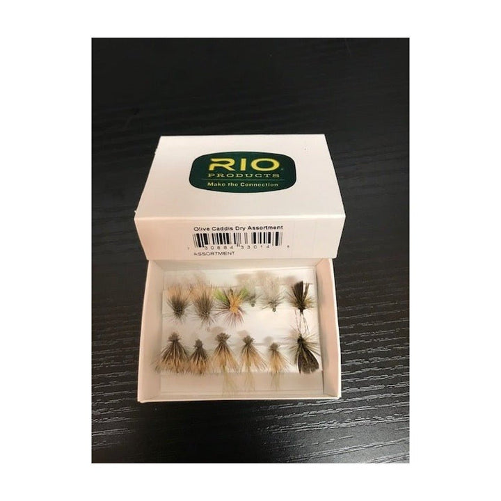 RIO Olive Caddis Dry Fly Assortment - Flies - Fly Fish Food