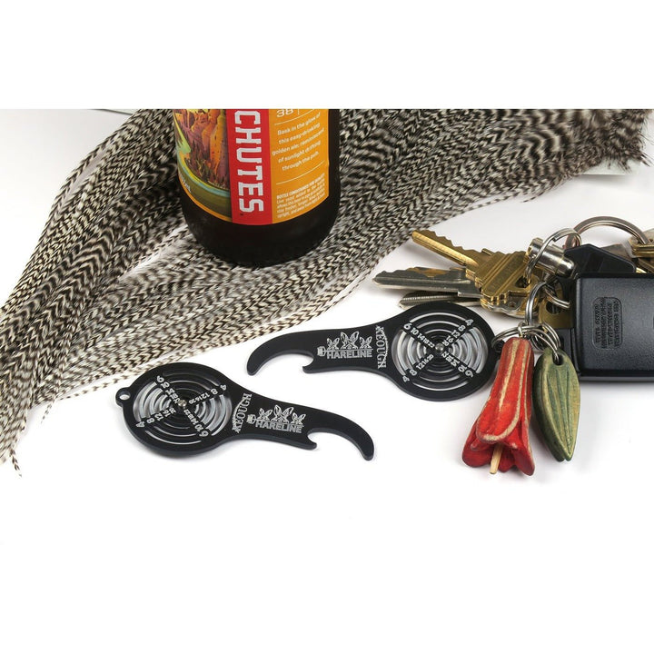 Hareline Bottle Opener & Hackle Gauge Key - Fly Tying Accessories - Fly Fish Food