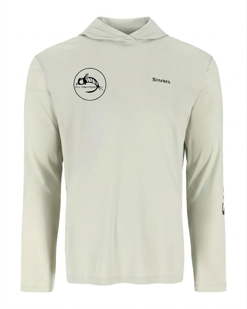 Simms Men's Tech Hoody - Artist Series - Aspen Bass - Fly Fish Food Logo - Apparel - Fly Fish Food
